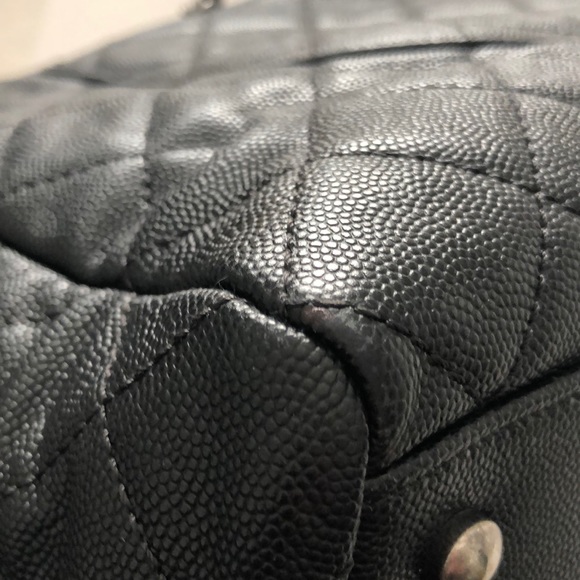 CHANEL Caviar Tote with Exotic Handles - Picture 12 of 16